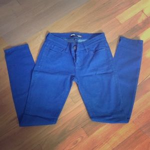Cobalt blue skinny jeans from urban outfitters